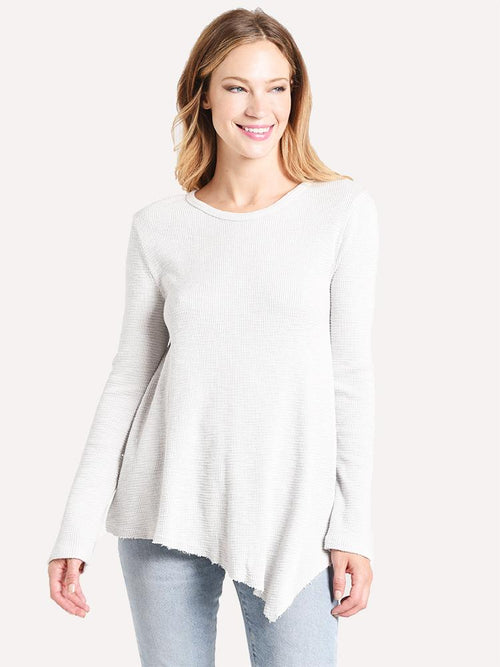 Dylan Softest Slub Waffle Hanky Hem Tee