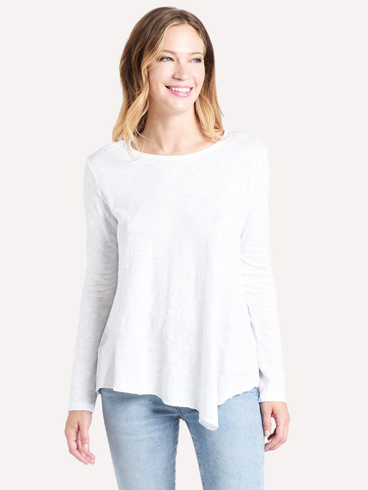 Dylan Frayed Hem Tee - Saint Bernard