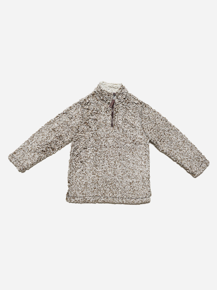True Grit Boys' Frosty Tipped Pile Fleece Sweater - Saint Bernard