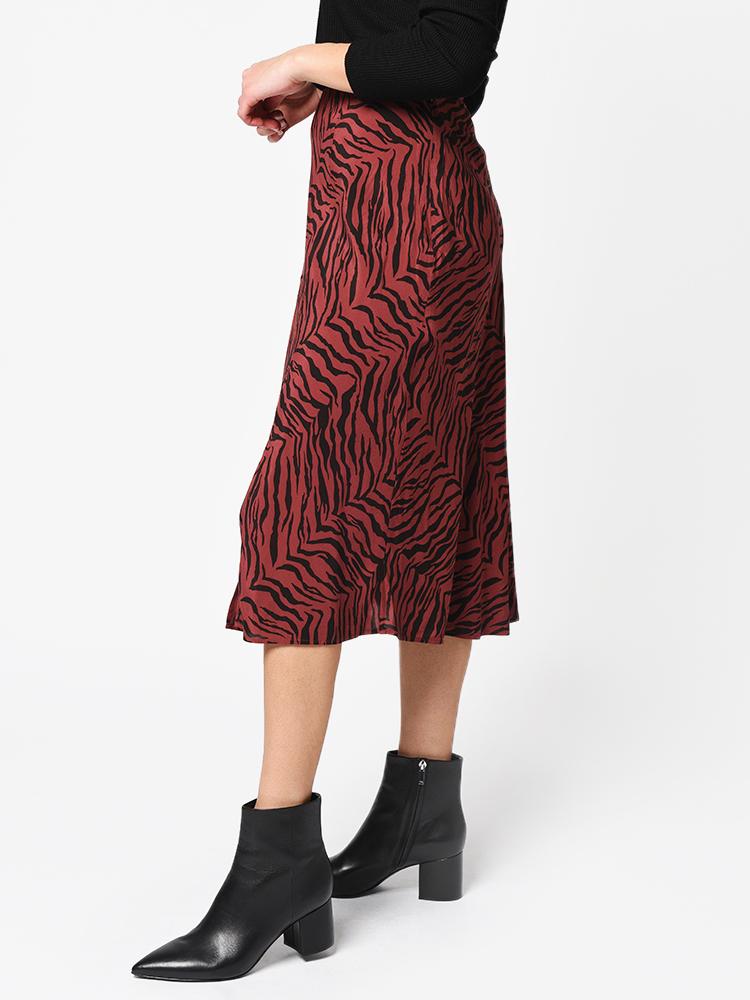 Rails Women’s Veda Rust Tiger Stripe Skirt | $158.00 | Saint Bernard