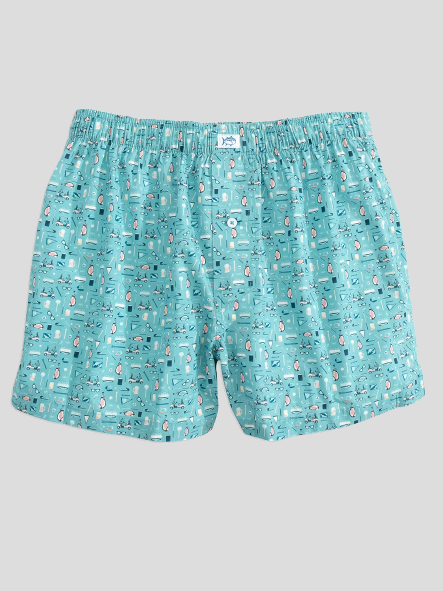 Southern Tide Men's Par-Tee Time Boxer Short - Saint Bernard