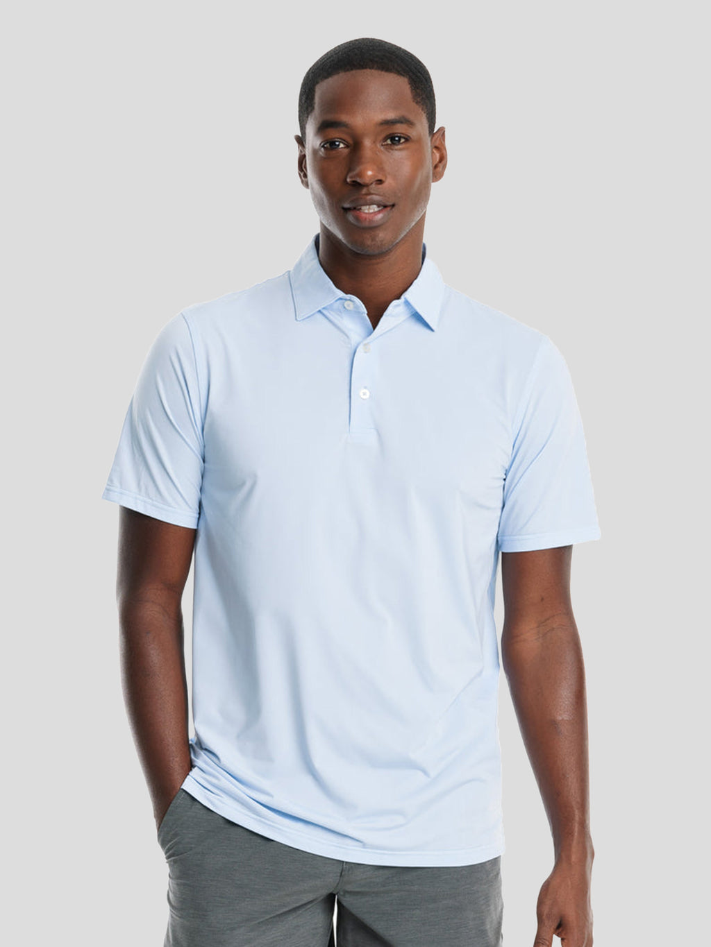 Southern Tide Men's Sawgrass Mini-Striped Brrr-eeze Performance Polo - Saint Bernard