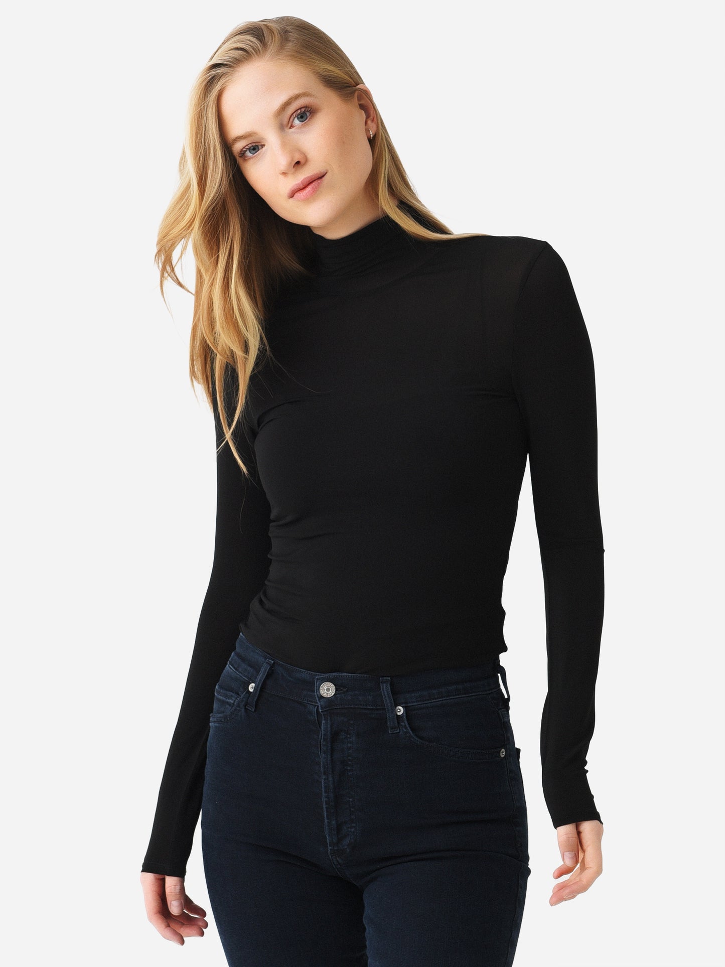 Citizens Of Humanity Women's Francesca Mesh Turtleneck Top - Saint Bernard