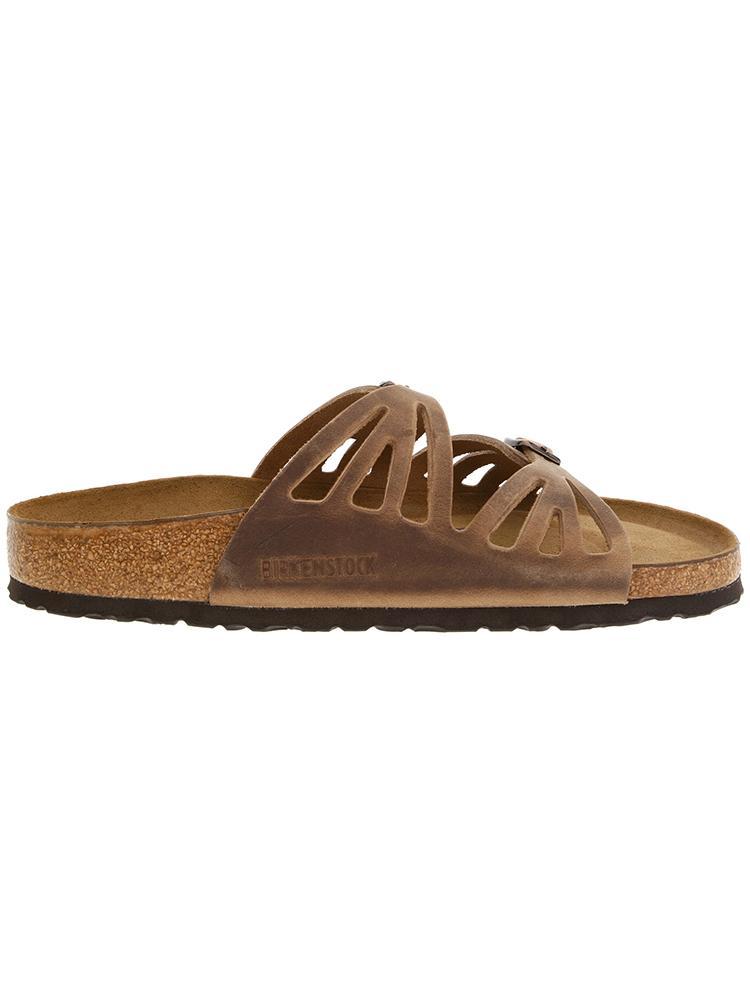 Birkenstock Women's Granada Oiled Leather Soft Footbed Sandal - Saint Bernard