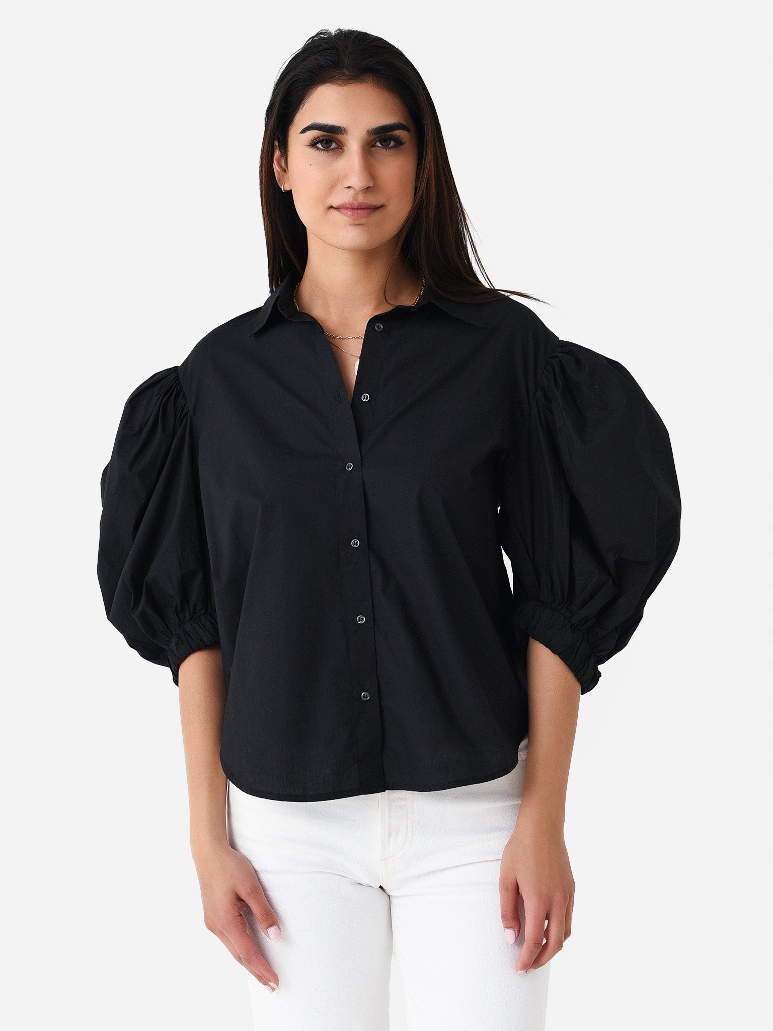 Citizens Of Humanity Women's Anya Puff Sleeve Top - Saint Bernard