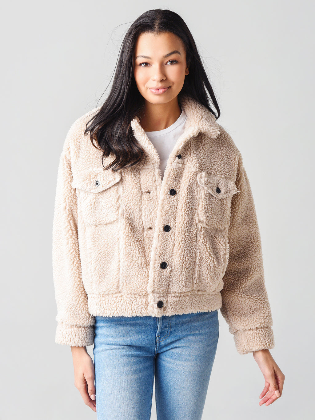 Rails Women's Trucker Sherpa Jacket - Saint Bernard