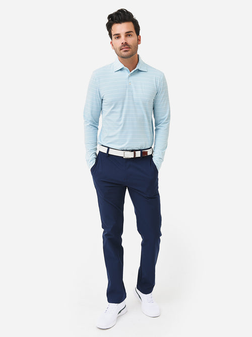 Southern Tide Men's Ryder Bartlett Striped Long Sleeve Performance Polo