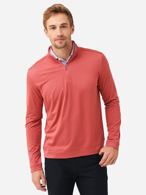 Southern Tide Men's Backbarrier Heather Performance Quarter-Zip