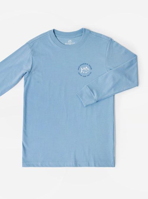 Southern Tide Boys' Cover Your Tracks Long Sleeve T-Shirt