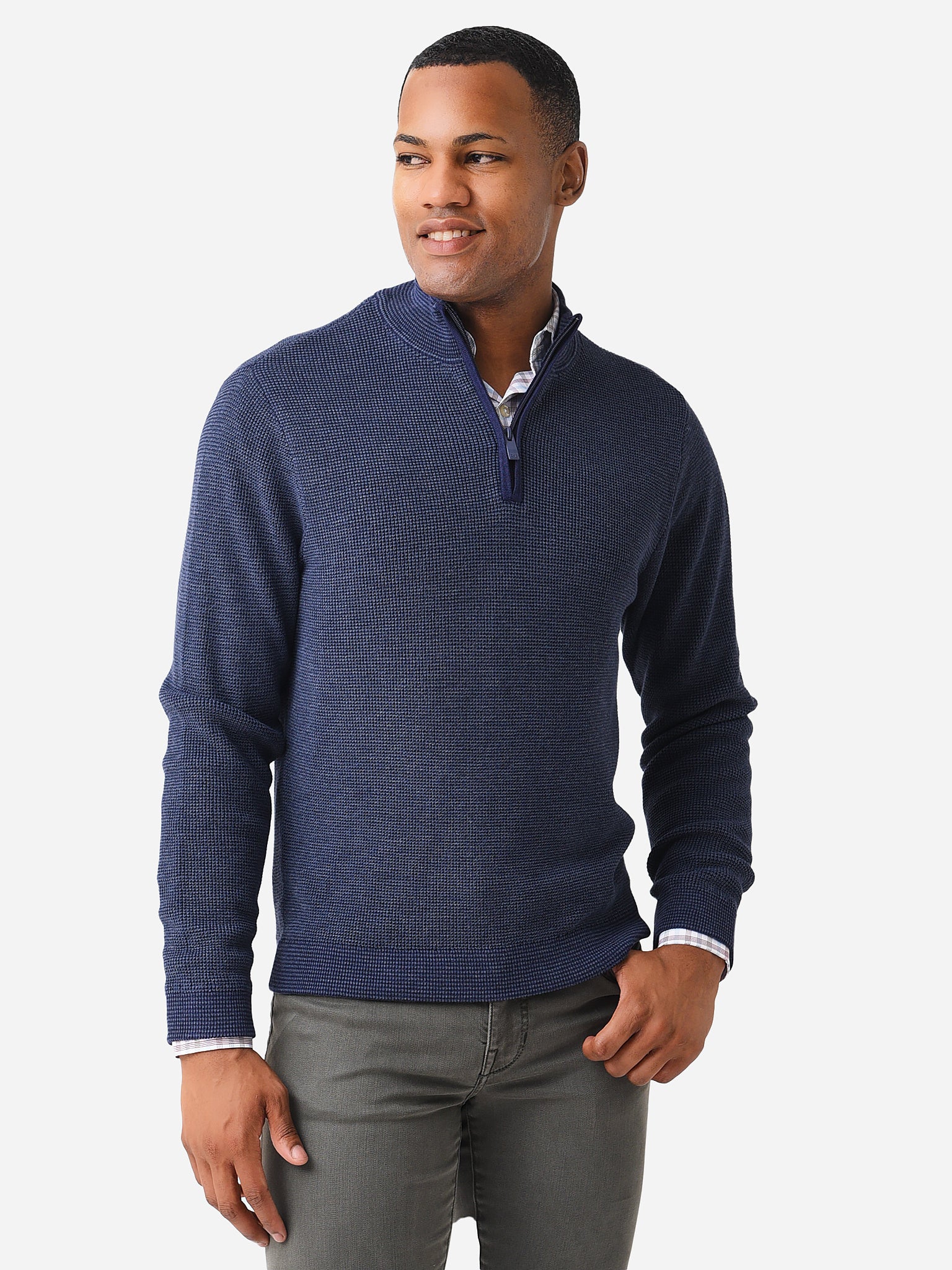 Southern Tide Men's Bailer Jade Quarter-Zip - Saint Bernard