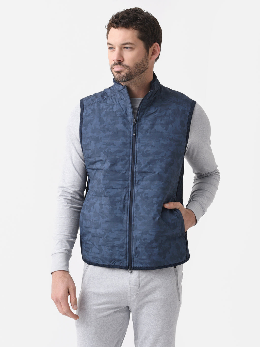 Southern Tide Men's Abercorn Camo Performance Vest - Saint Bernard