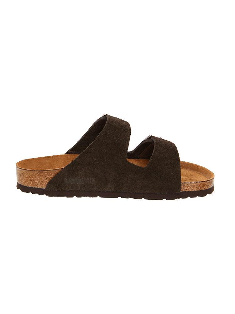 Birkenstock Women's Arizona Soft Footbed Mocha Suede - Saint Bernard