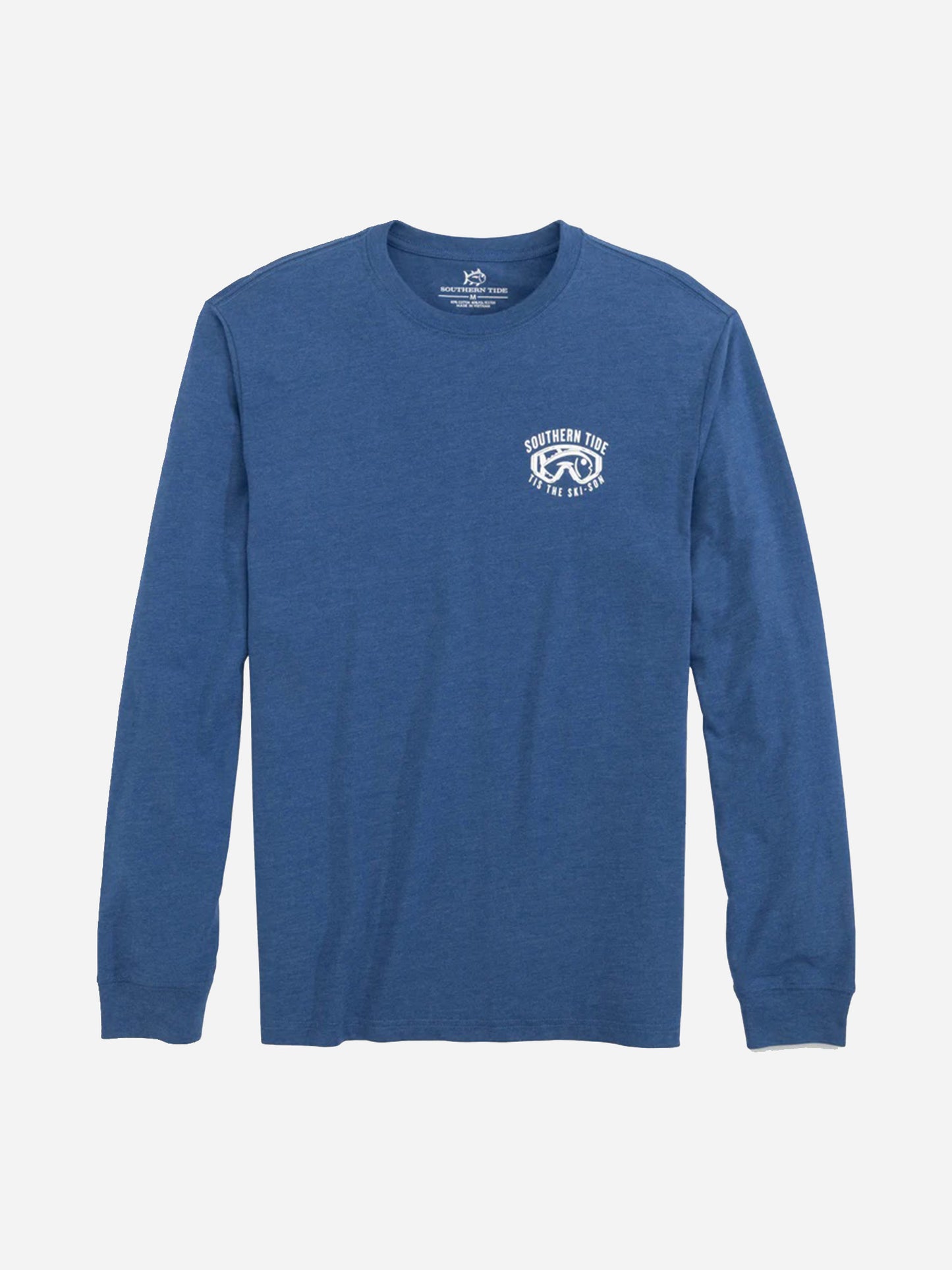 Southern Tide Men's Heather Tis The Ski-Son Long Sleeve T-Shirt - Saint Bernard