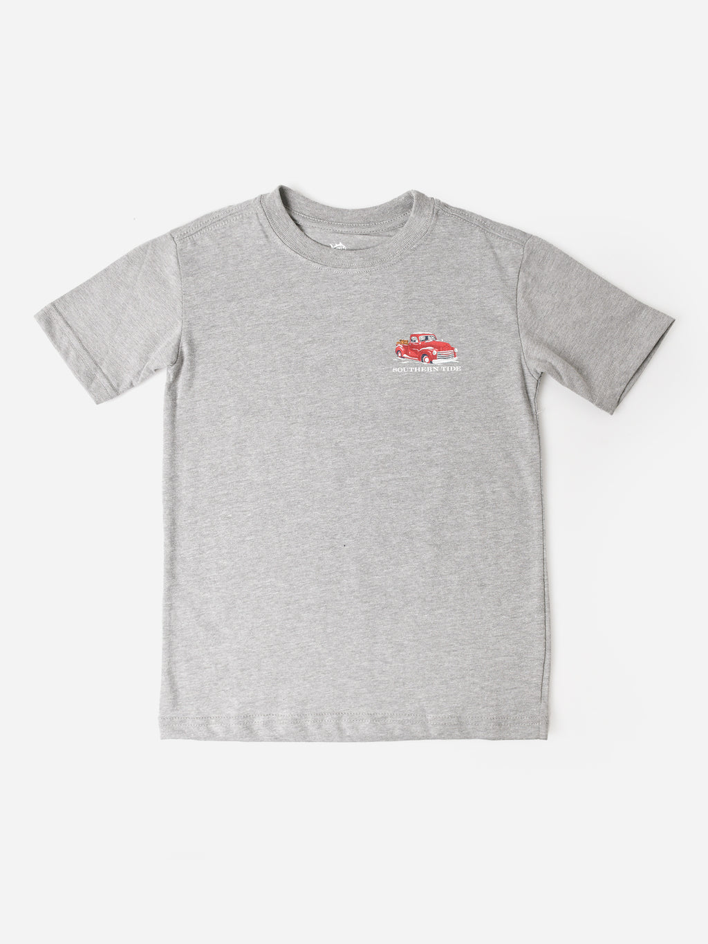 Southern Tide Boys' Heather Snowy Truck T-Shirt - Saint Bernard