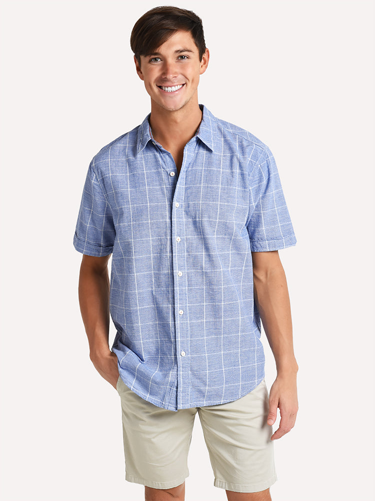 True Grit Men's T Street Short Sleeve Shirt - Saint Bernard