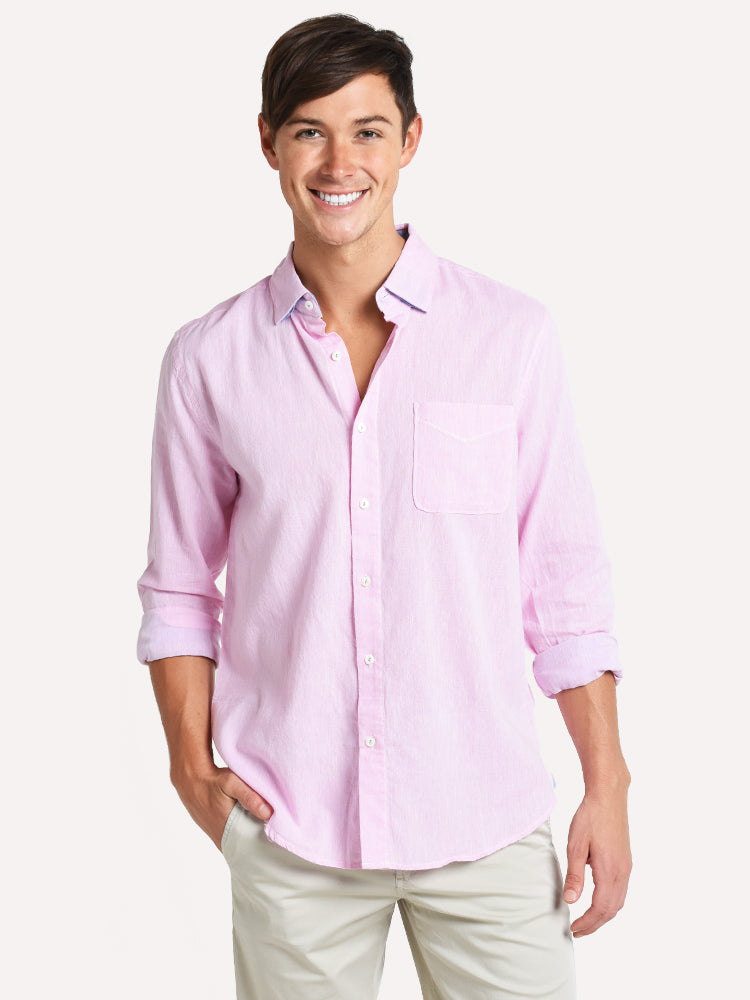 True Grit Solid Long Sleeve Shirt - Saint Bernard