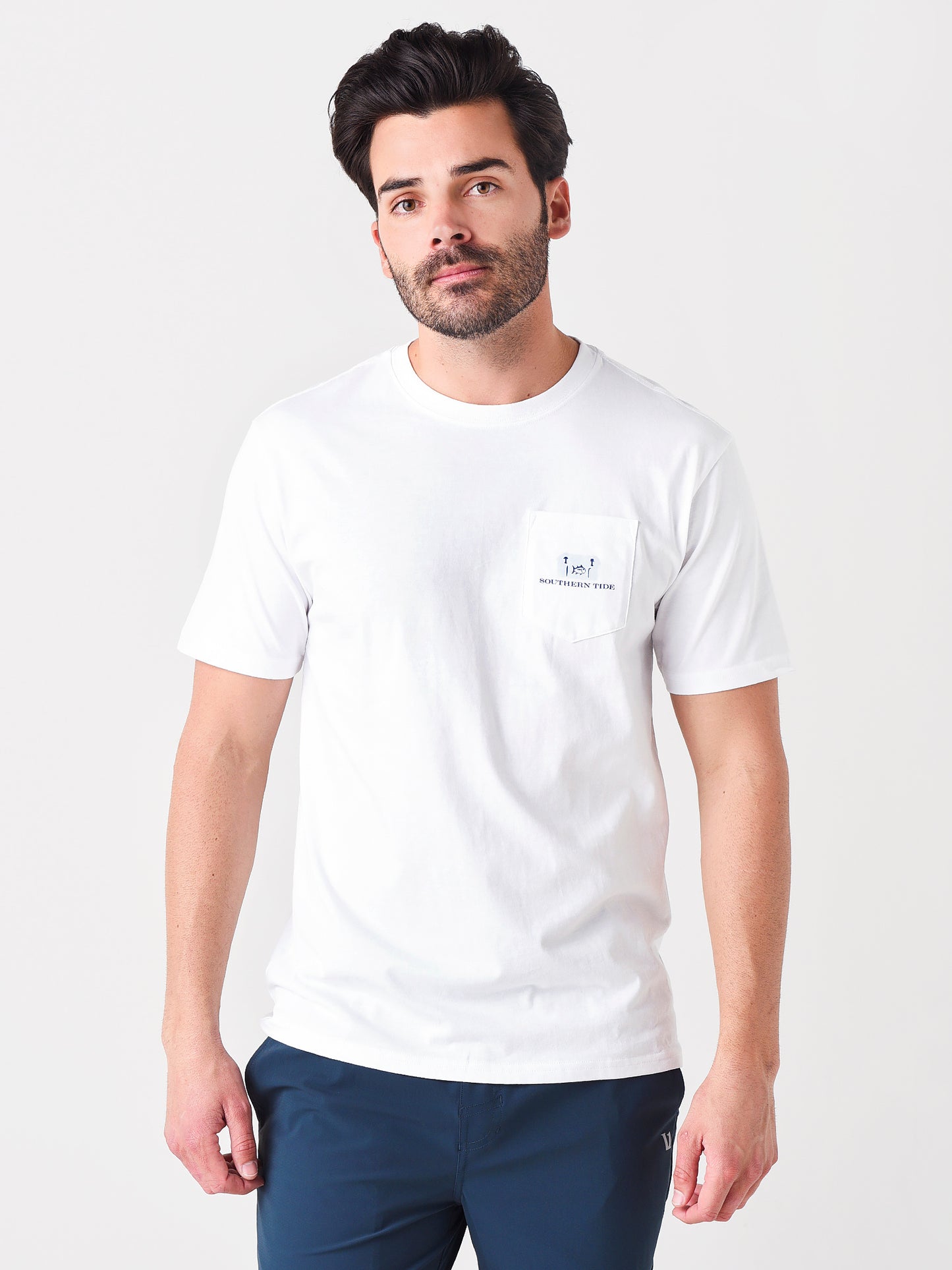 Southern Tide Men's Tailgates and Touchdowns T-Shirt - Saint Bernard