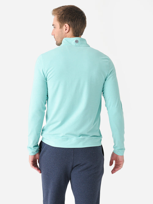 Southern Tide Men's Heather Cruiser Micro Stripe Quarter-Zip