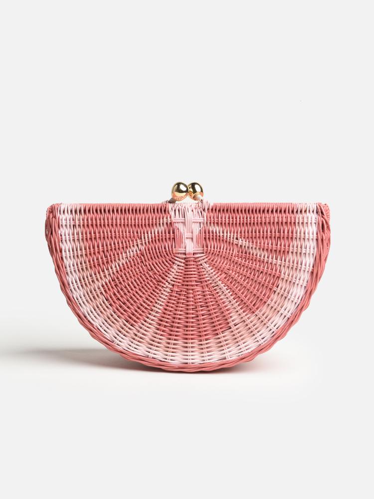 Serpui Marie Grapefruit Clutch - Saint Bernard