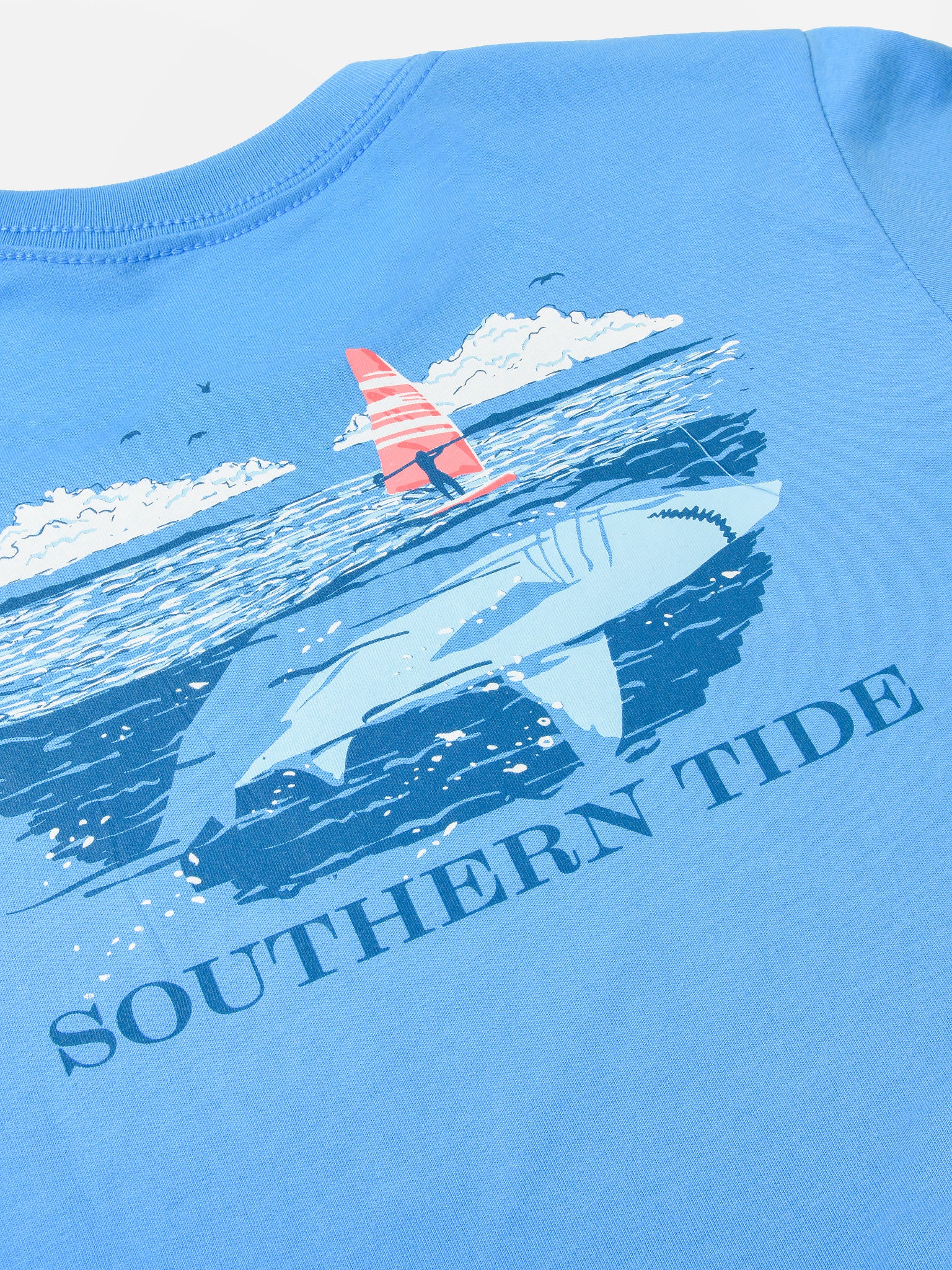 Southern Tide Boys' Fin Surfing T-Shirt - Saint Bernard
