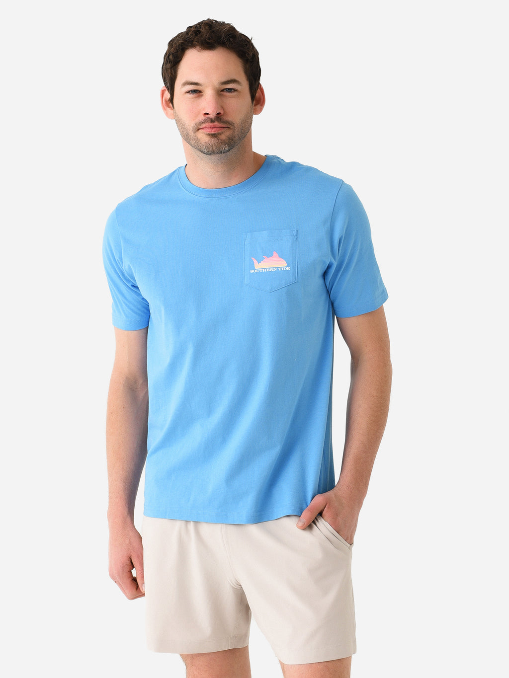 Southern Tide Men's Sunset Sailor T-Shirt - Saint Bernard