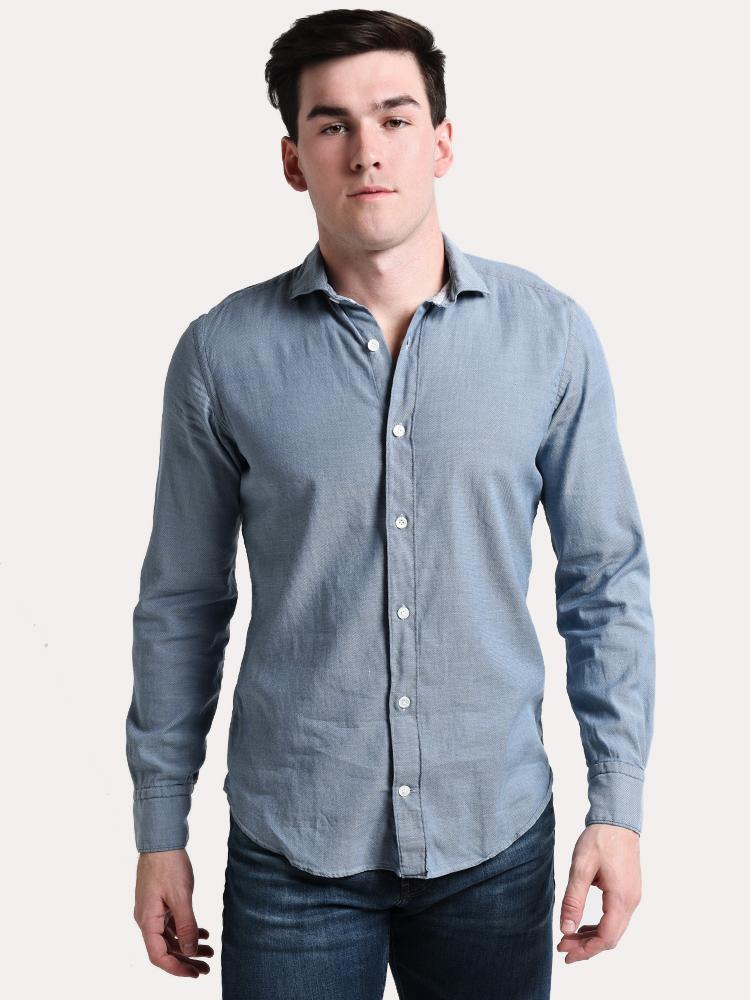 Eleventy Men's Oxford Sport Shirt - Saint Bernard