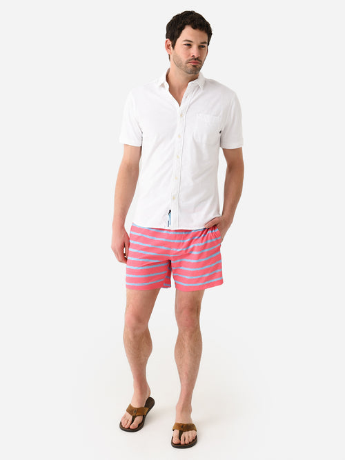 Southern Tide Men's Bayshore Stripe Printed Swim Trunk