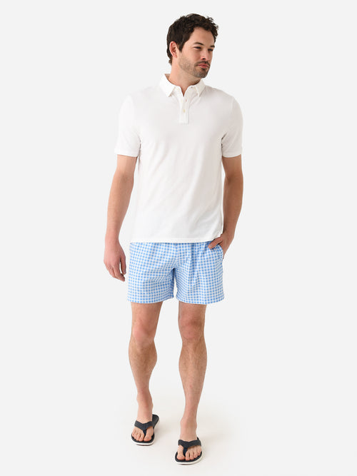 Southern Tide Men's Baldwin Gingham Printed Swim Trunk