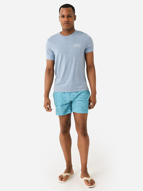 Southern Tide Men's Guy With Allure Printed Swim Trunk