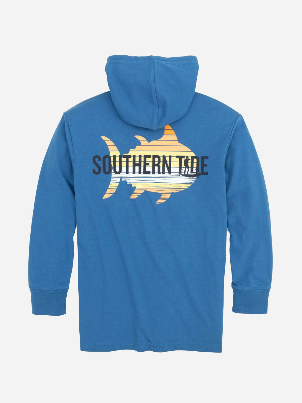 Southern Tide Boys' ST Paddleboard Long Sleeve Hoodie T-Shirt - Saint Bernard