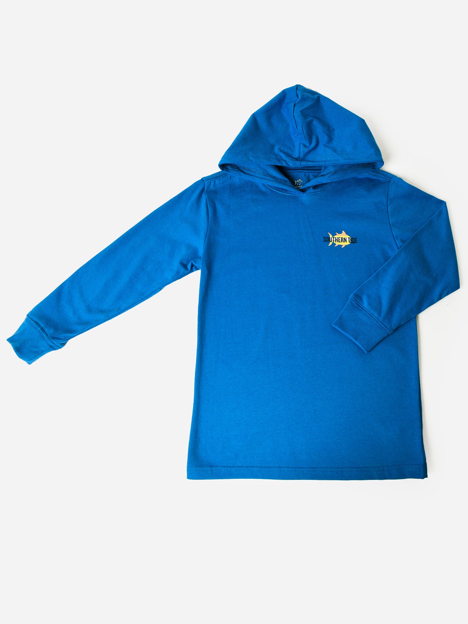 Southern Tide Boys' Tri Sailboat Long Sleeve Hoodie T-Shirt - Saint Bernard