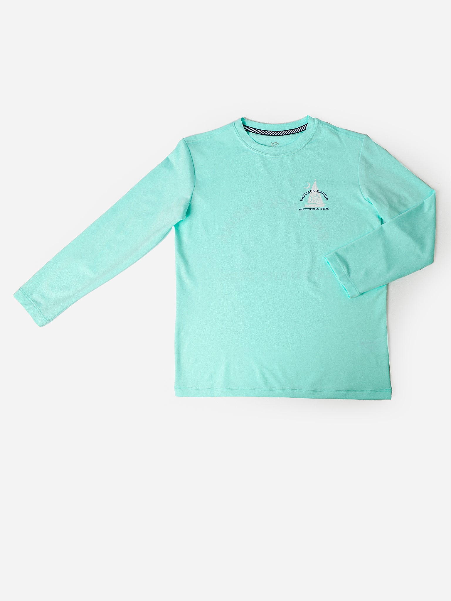 Southern Tide Boys' Skipjack Marina Long Sleeve Performance T-Shirt - Saint Bernard