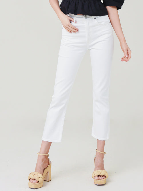Agolde Women's Riley High Rise Straight Crop Jean