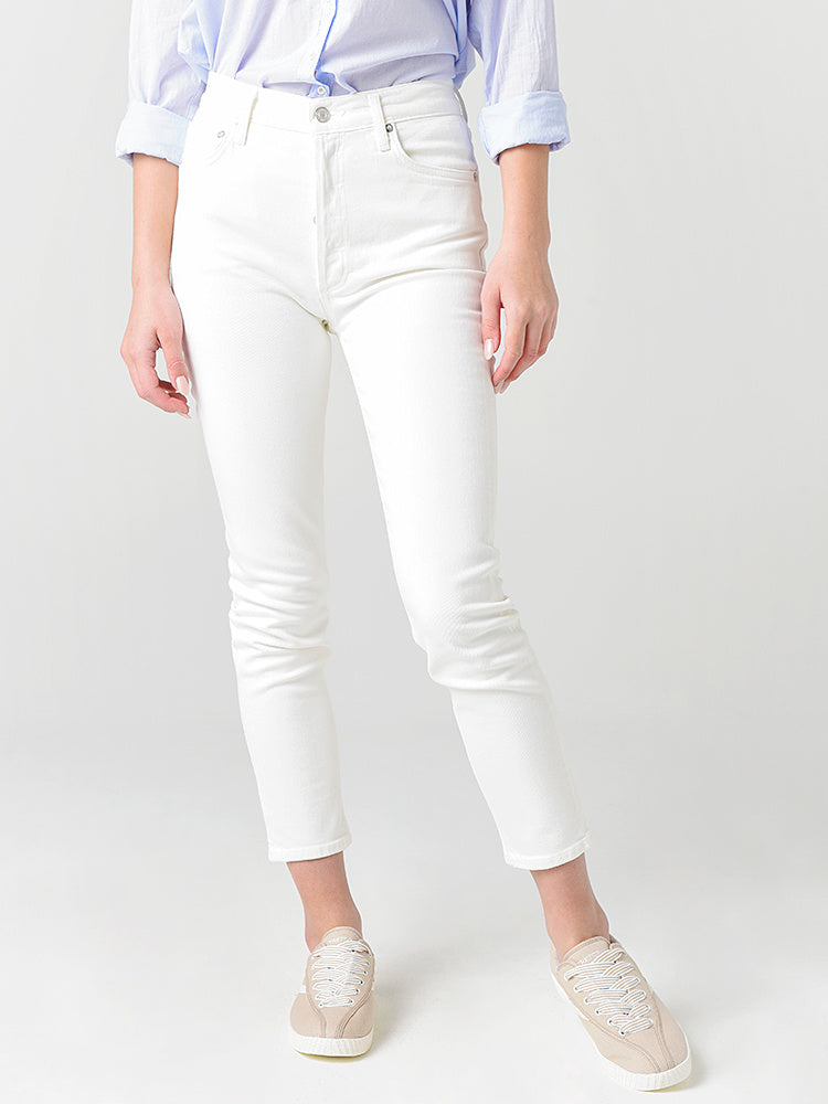 Agolde Women's Nico High-Rise Slim Fit Jean - Saint Bernard
