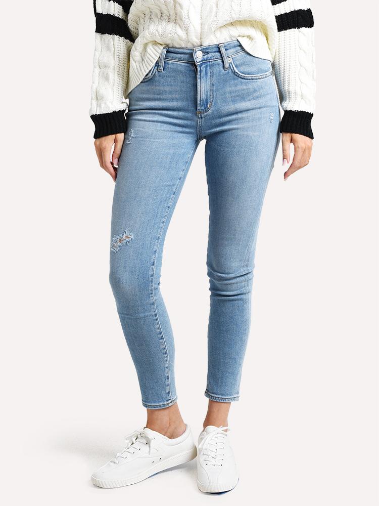 Agolde Sophie Mid Rise Skinny Ankle Jean - Saint Bernard