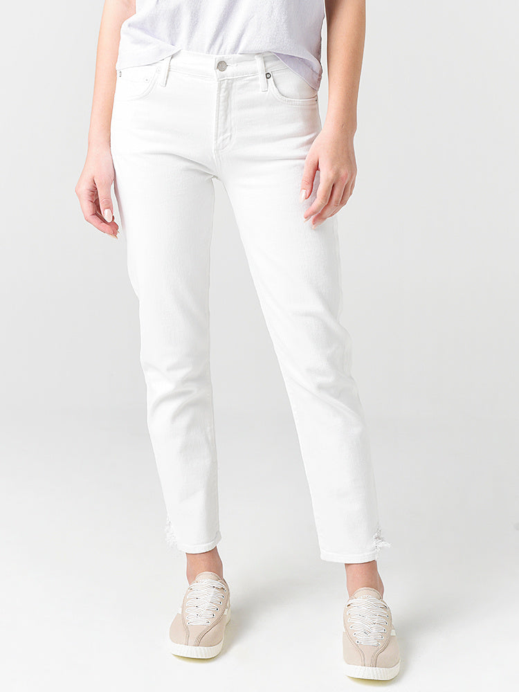 Agolde Women's Toni Mid-Rise Straight Leg Jean - Saint Bernard