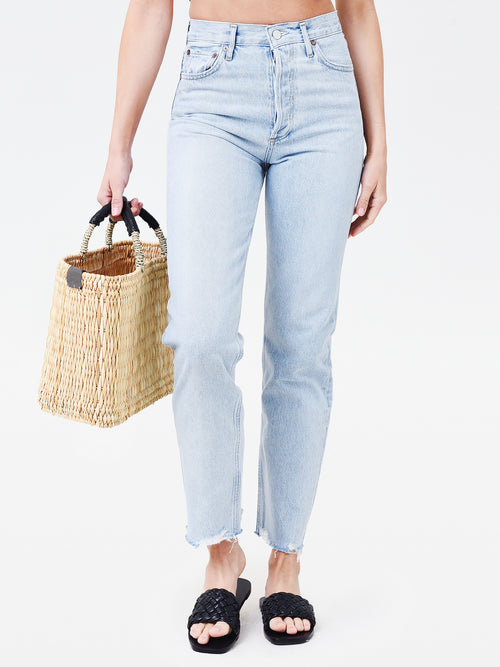 Agolde Women's 90s Pinch Waist High Rise Straight Jean