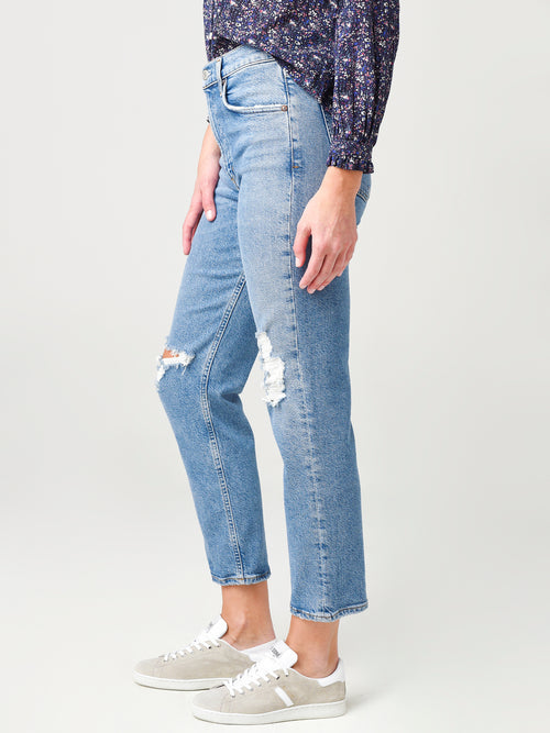 Agolde Women's Wilder Mid-Rise Straight Jean