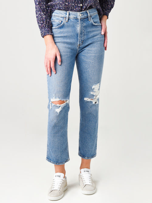 Agolde Women's Wilder Mid-Rise Straight Jean