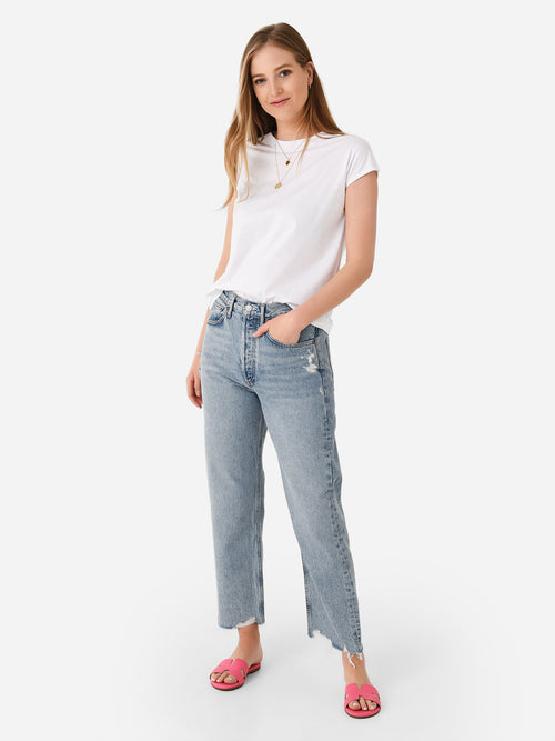 Agolde Women's 90s Crop Loose Straight Jean
