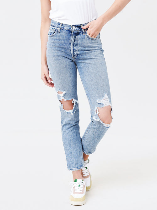 Agolde Women's Fen High Rise Relaxed Tapered Jean