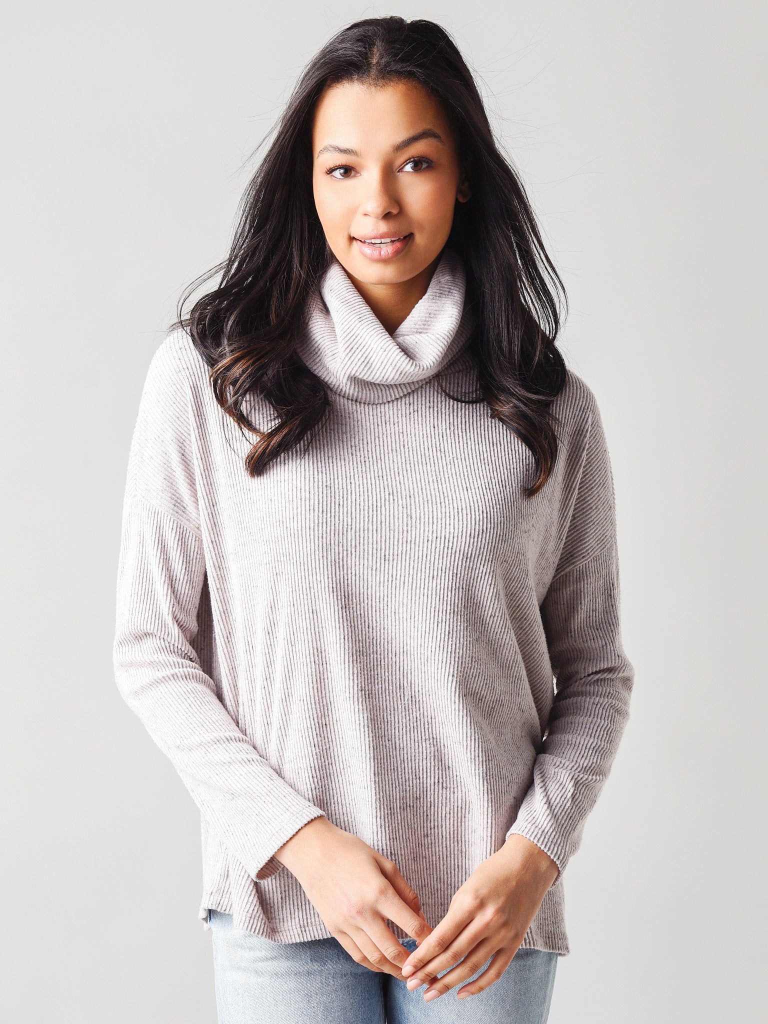 Dylan Women's Cowl Neck Sweater - Saint Bernard