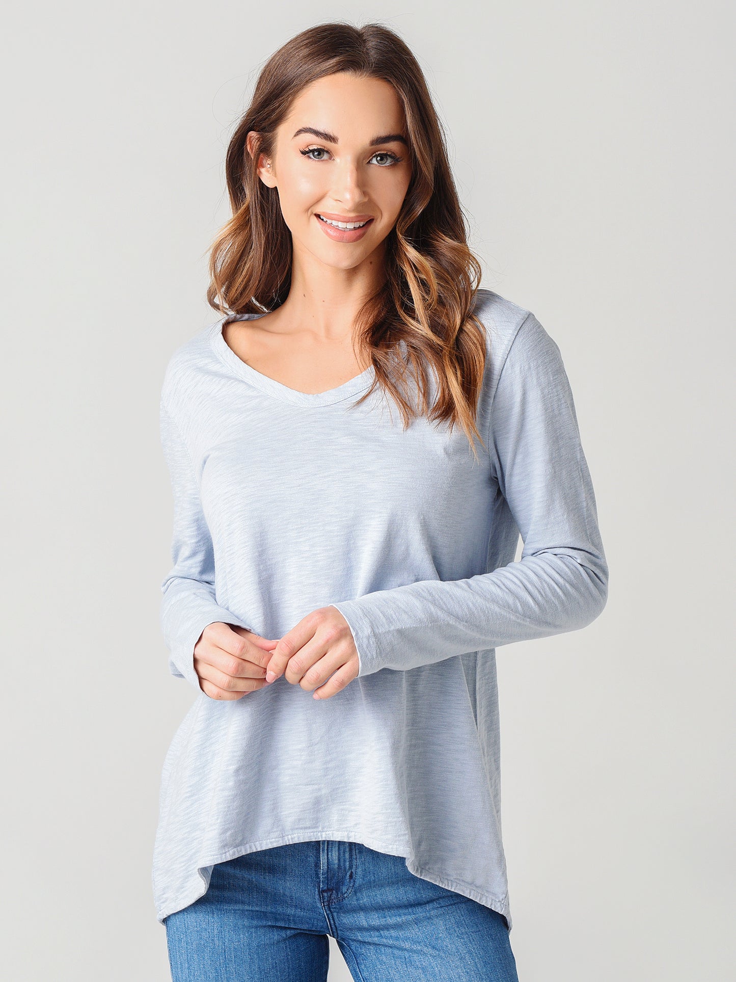 Dylan Women's V-Neck With Vented Back Tee