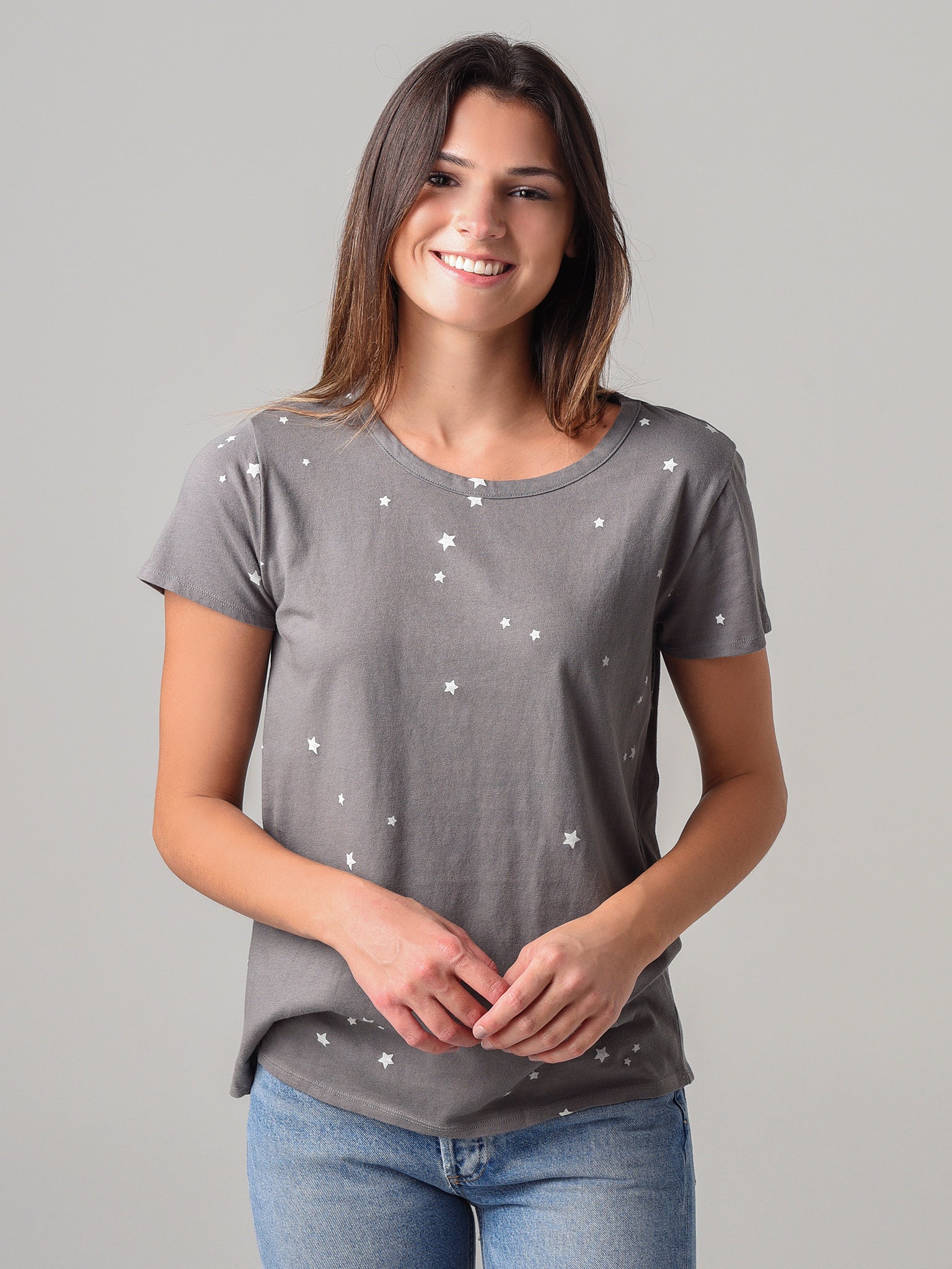Dylan Women's Vintage Cotton Star Tee - Saint Bernard