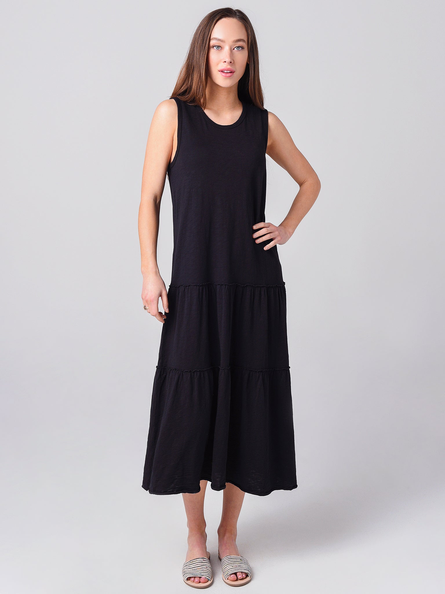 Dylan Women's Tiered Crew Dress - Saint Bernard
