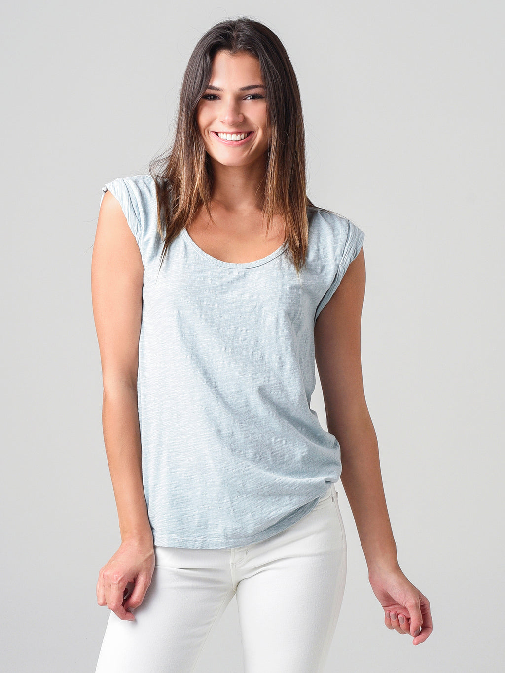 Dylan Women's Rolled Cuff Tee - Saint Bernard
