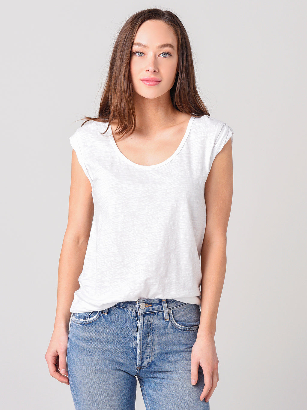 Dylan Women's Rolled Cuff Tee - Saint Bernard