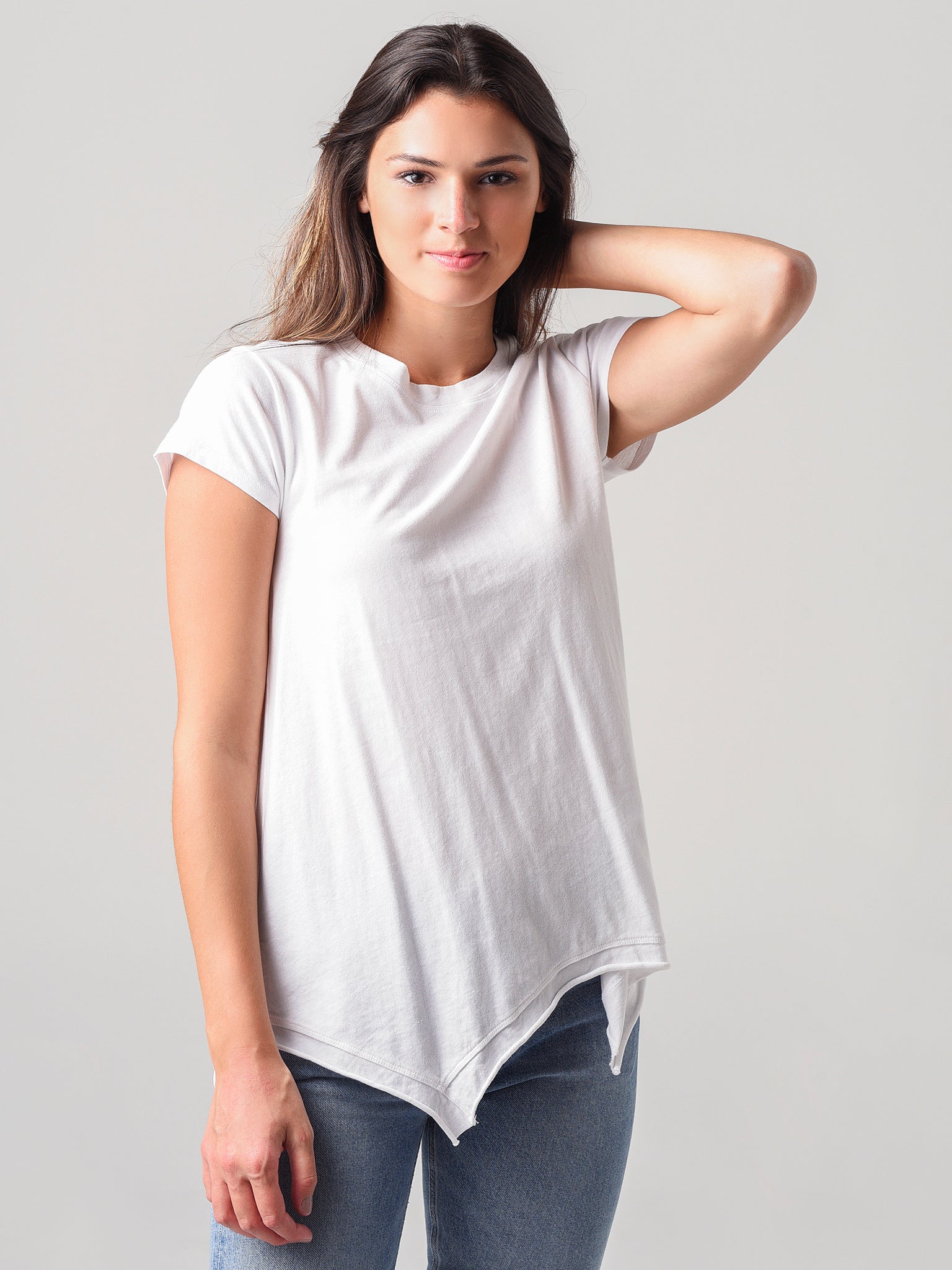 Dylan Women's Short Sleeve Hanky Hem Tee - Saint Bernard