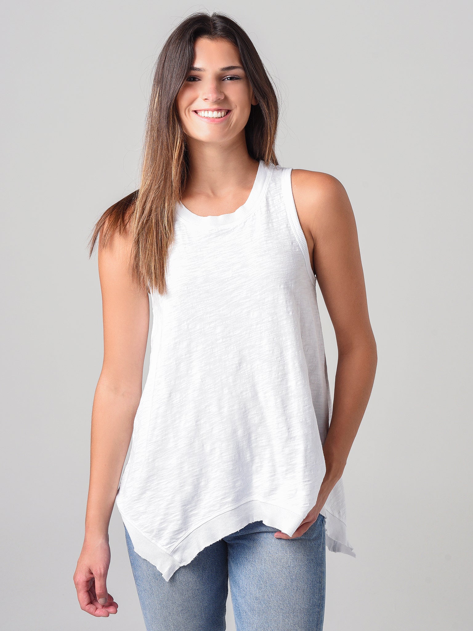Dylan Women's Hanky Hem Tank - Saint Bernard