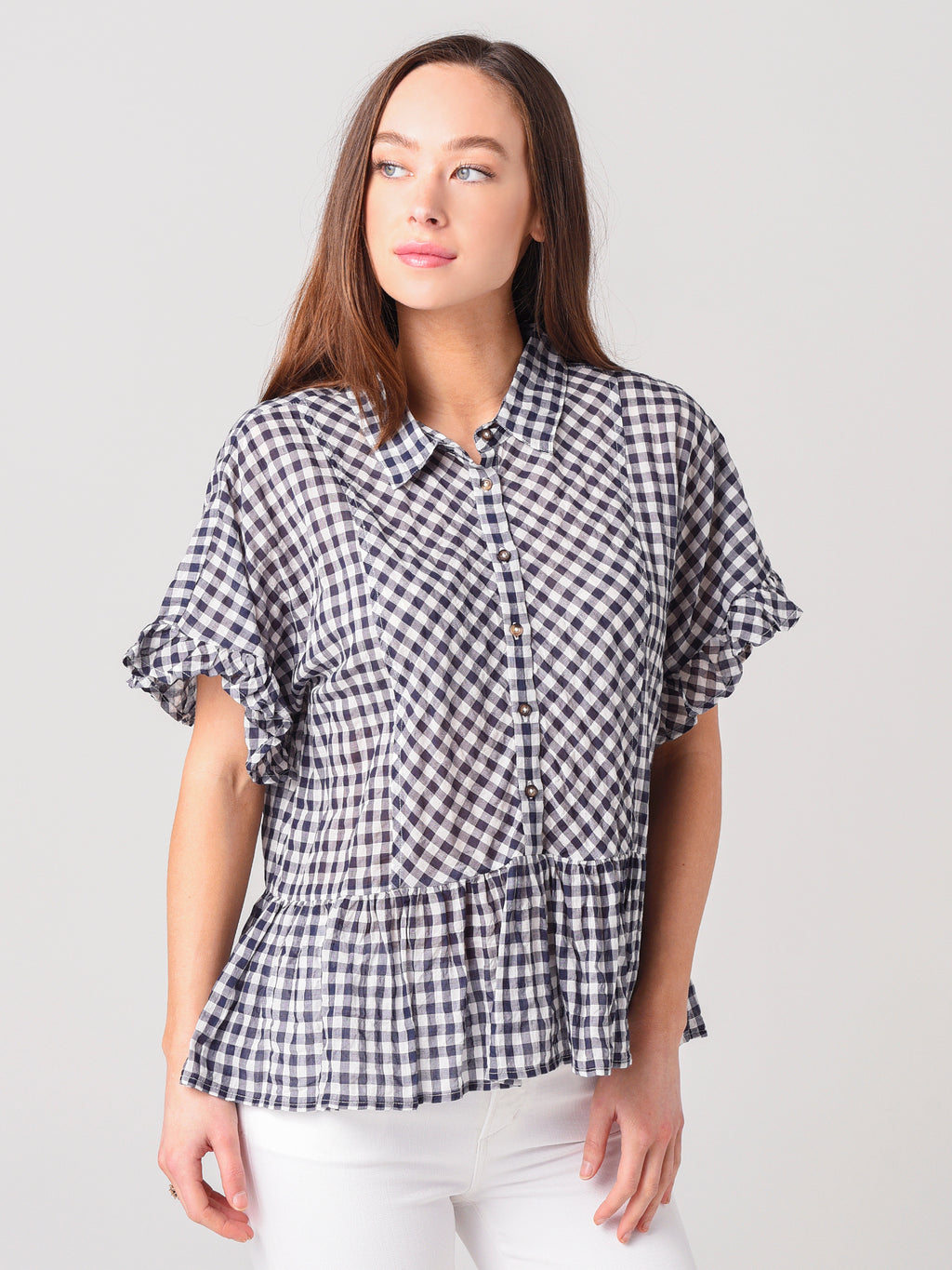 Dylan Women's Gia Ruffles Blouse - Saint Bernard